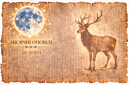 Місячні оповіді: Олень — про уникнення рішень, страх осмислення і життя в ілюзії стабільності. Чому це гальмує розвиток особистості.